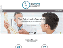 Tablet Screenshot of juszczykchiropractic.com